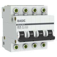 Выключатель нагрузки EKF Basic ВН-29 4Р 63А 4,5 кА 400 В на DIN-рейку (SL29-4-63-bas)