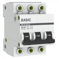 Выключатель нагрузки EKF Basic ВН-29 3Р 63А 400 В на DIN-рейку (SL29-3-63-bas)