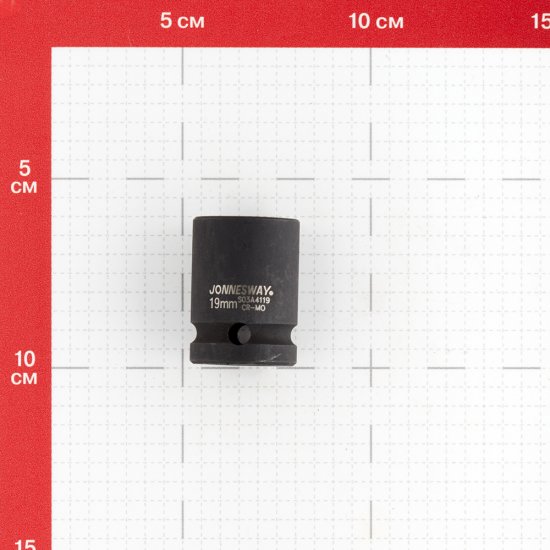 Головка торцевая ударная Jonnesway 1/2 для пневмоинструмента 19 мм (S03A4119)