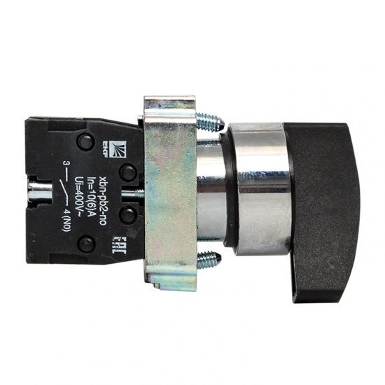 Переключатель EKF PROxima 230 В 1NO IP40 2P с фиксацией черный (xb2-bj21)