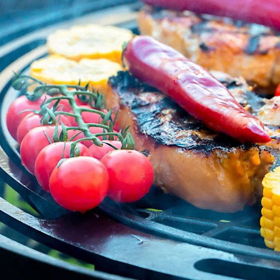 Решетка-гриль для чаши 600 мм с чугунной вставкой