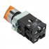 Переключатель EKF PROxima BD33 220 В 1NO+1NC IP40 3P с фиксацией с подсветкой желтый (xb2-bk33-y-230)