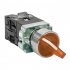 Переключатель EKF PROxima BD33 220 В 1NO+1NC IP40 3P с фиксацией с подсветкой желтый (xb2-bk33-y-230)