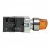 Переключатель EKF PROxima BD33 220 В 1NO+1NC IP40 3P с фиксацией с подсветкой желтый (xb2-bk33-y-230)