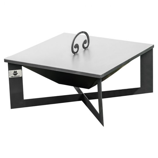 Чаша костровая Plaza 620х620 мм коническое дно 2 ножки