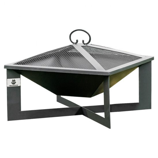 Чаша костровая Plaza 620х620 мм коническое дно 2 ножки