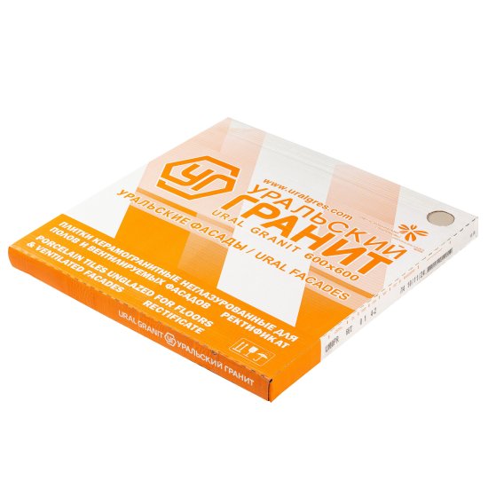 Керамогранит Уральский Гранит Моноколор молочный полированный U100PR 600х600х10 мм (4 шт.=1,44 кв.м)