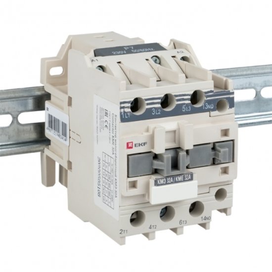 Контактор EKF PROxima КМЭ (ctr-s-32-220) 220 В 32 А 3P малогабаритный