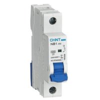 Автоматический выключатель модульный Chint NB1-63 1P 25А тип C 6 кА 230 В (179619)