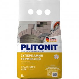 Клей для облицовки печей и каминов PLITONIT СуперКамин