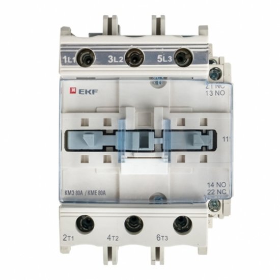 Контактор EKF PROxima КМЭ (ctr-s-80-380) 380 В 80 А 3P малогабаритный