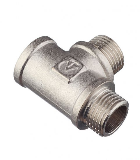 Тройник Valtec 1/2 ВР(г) х 1/2 НР(ш) х 1/2 НР(ш) латунный (VTr.133.N.0004)