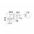 Светильник садово-парковый настенный Maytoni Salamanca бронза E27 60 Вт IP44 (O031WL-01BR)