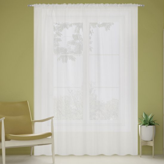 Тюль креп-шифон молочный 300х270 см Mona Liza (МЛ1015/206/Е300)