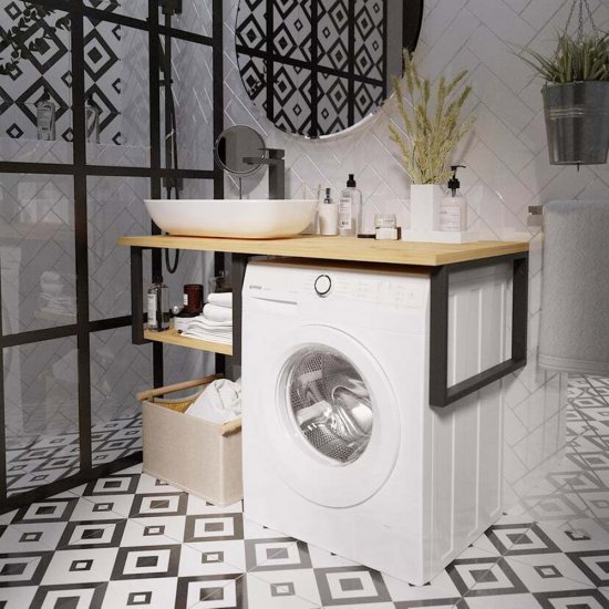 Столешница на стиральную машину 1Marka Grunge Loft 120х38х60 см дуб вотан (Ц0000004100/55129)