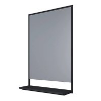Зеркало с полкой прямоугольное 60х90 см в раме черной 1Marka Grungle Loft (Ц0000007990)