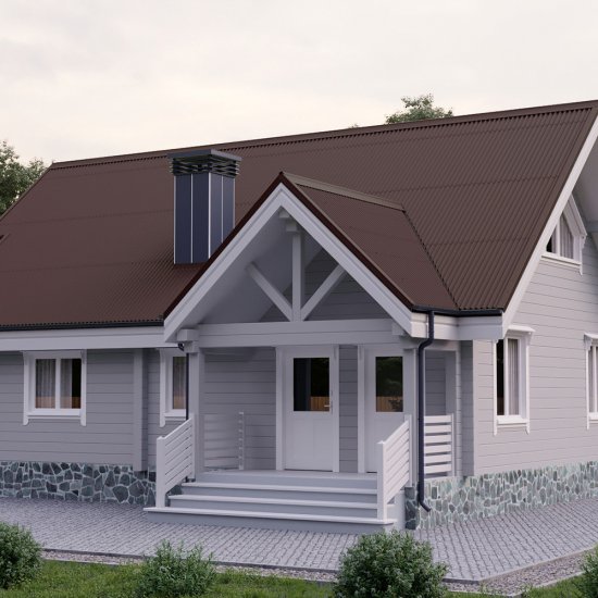 Лист волнистый Ондулин Smart коричневый 1,95х0,95 м 3 мм