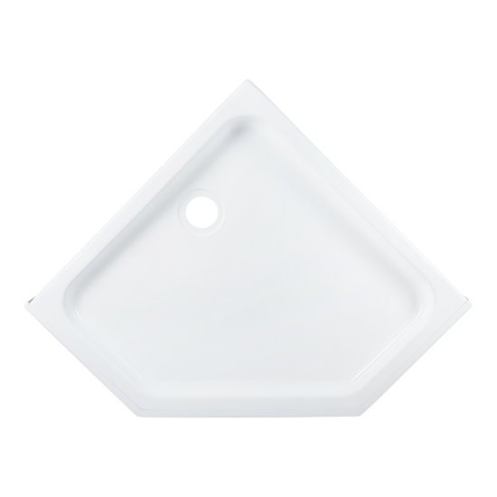 Поддон Triton акриловый 90х90х17 см трапеция белый низкий (Щ0000052850)