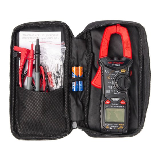 Клещи токовые КВТ ProLine KT 206B (79130)