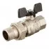 Кран шаровой латунный Stout 3/4 ВР(г) х 3/4 НР(ш) бабочка со сгоном прямой (SVB-0007-000020)