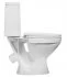 Унитаз-компакт Gesso Home de luxe W102 с косым выпуском с сиденьем пластик белый (9 012 357)