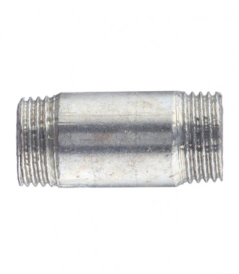 Бочонок 1/2 НР(ш) х 1/2 НР(ш) стальной оцинкованный