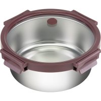 Стальной ланч-бокс Smart Solutions SFE-SS-LB-ST-GLS-PL-1.5