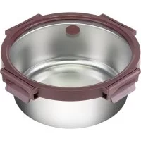 Стальной ланч-бокс Smart Solutions SFE-SS-LB-ST-GLS-PL-1.5