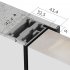 Коробка дверная скрытого монтажа Invisible 54х44х2200 мм универсальная черная с петлями (2,5 шт.)