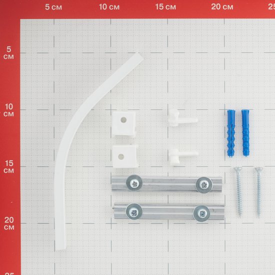 Поворотный элемент для алюминиевого карниза Facile металлический 135° белый