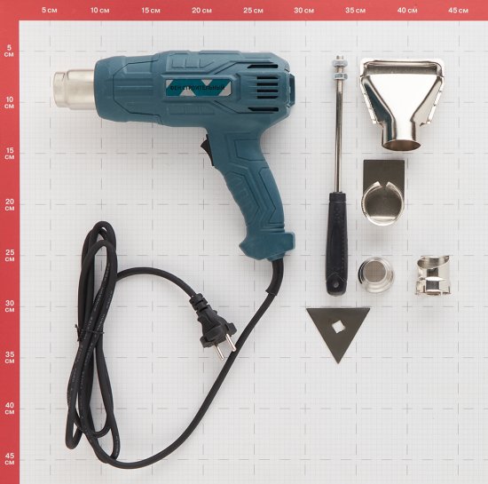 Фен строительный электрический 2000 Вт