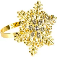 Набор колец для салфеток Nouvelle снежинка, 5,5x4,5 см