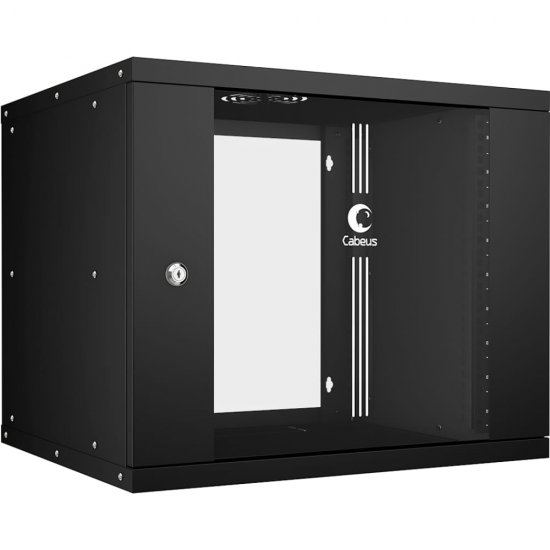 Телекоммуникационный настенный шкаф Cabeus WSC-05D-9U55/45-BK