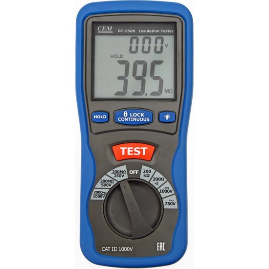 Цифровой тестер изоляции СЕМ DT-5500