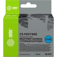Картридж струйный для HP DeskJet 1110/1111/1112/2130 Cactus CS-F6V19AE 123XL