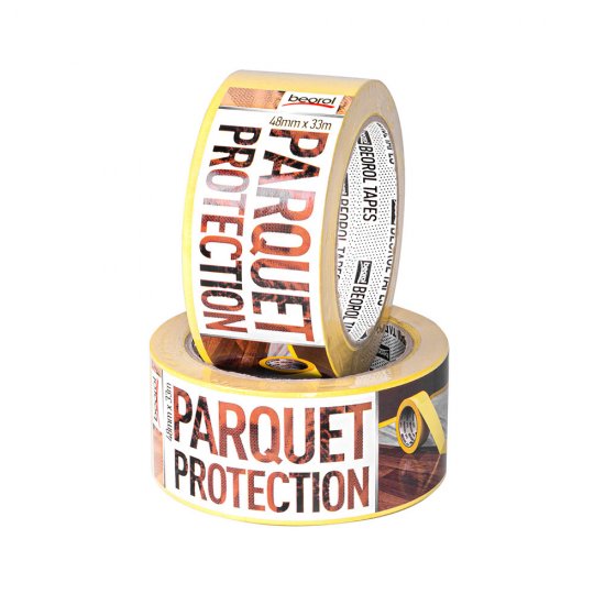 Лента малярная Beorol для паркета желтая 48 мм 33 м УФ-стойкая