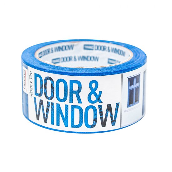 Лента малярная Beorol для защиты дверей и окон синяя 48 мм 33 м