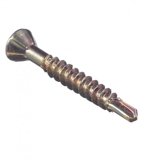 Саморезы для массивной доски 25x3,2 мм желтые (500 шт.)