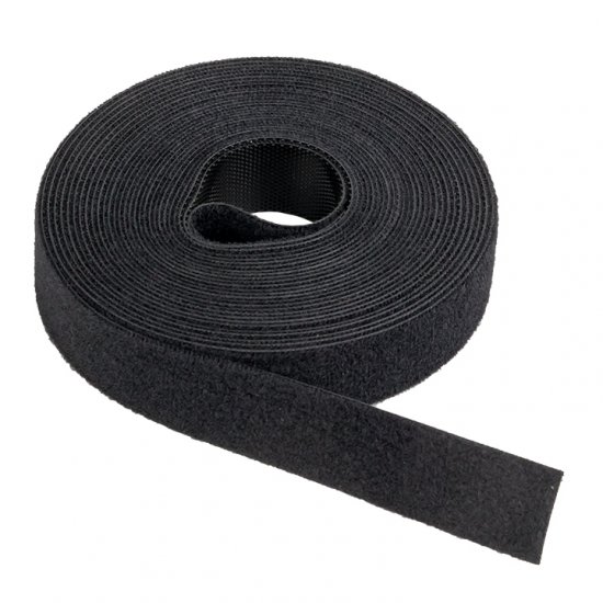 Хомут-липучка для крепления кабеля EKF PROxima 20 мм 5 м полиамидный черный (hlft-2-b)