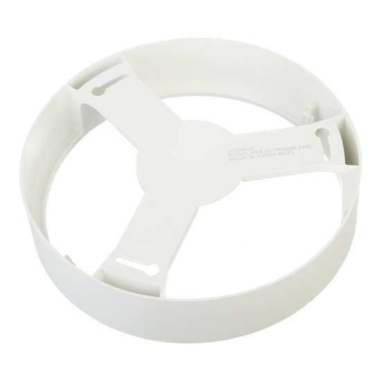 Рамка для накладного монтажа светильника Ledvance Ecoclass DL Frame 24 Вт пластиковая IP20 белая (4058075656888)