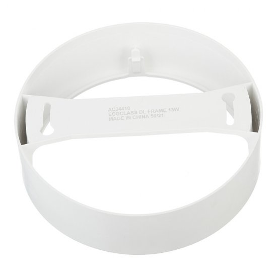 Рамка для накладного монтажа светильника Ledvance Ecoclass DL Frame 13 Вт пластиковая IP20 белая (4058075656826)