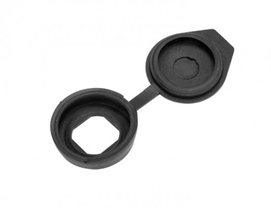 Накладка защитная EKF PROxima для замка d18 мм черная (20 шт.) (cover-1)