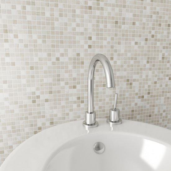 Мозаика Mir Mosaic Natural i-Tilе серая из натурального камня 298х298х4 мм глянцевая