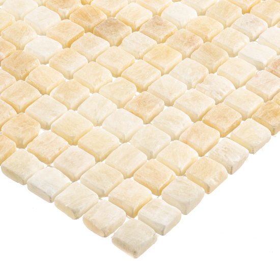 Мозаика Mir Mosaic Natural Adriatica бежевая из натурального камня 305х305х7 мм глянцевая