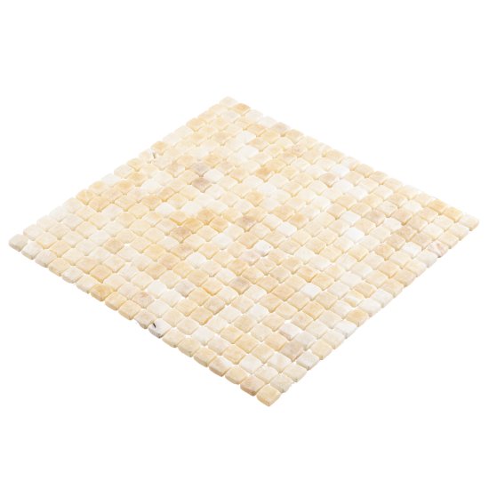 Мозаика Mir Mosaic Natural Adriatica бежевая из натурального камня 305х305х7 мм глянцевая