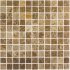 Мозаика Mir Mosaic Natural i-Tilе светло-коричневая из натурального камня 298х298х4 мм глянцевая
