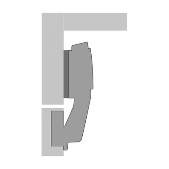 Петля мебельная накладная для углового шкафа Hettich Sensys W с доводчиком 90° металл 150х100х5 мм (2 шт.)