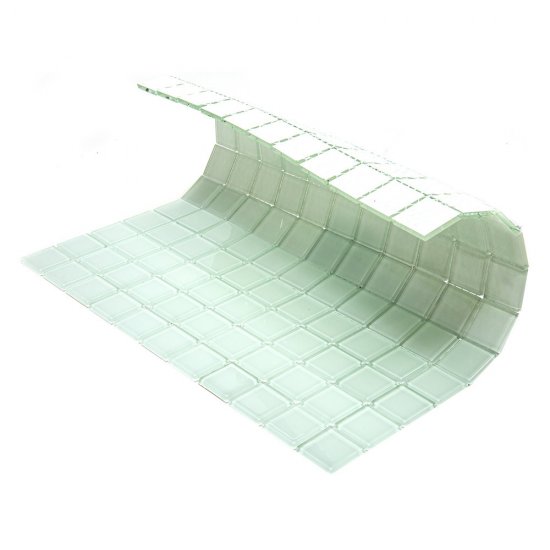 Мозаика Mir Mosaic Natural Color palette белая стеклянная 300х300х4 мм глянцевая