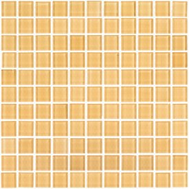 Мозаика Mir Mosaic Natural Color palette бежевая стеклянная 300х300х4 мм глянцевая