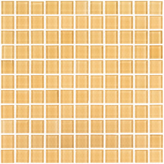 Мозаика Mir Mosaic Natural Color palette бежевая стеклянная 300х300х4 мм глянцевая